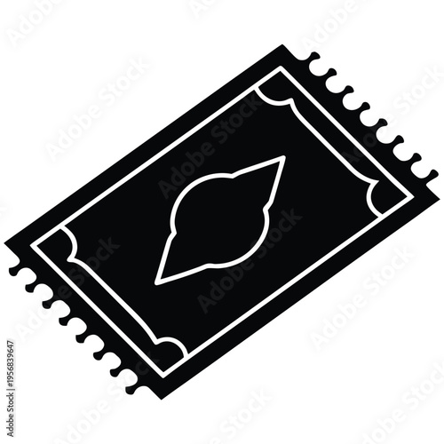 Rug icon on white background