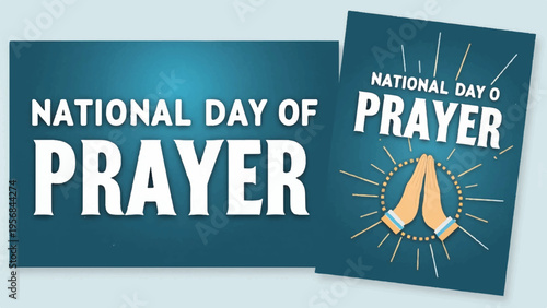 National Day of Prayer vector icons