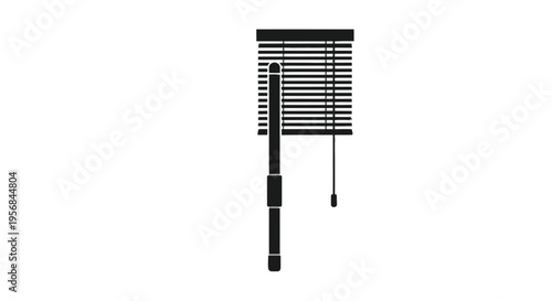 Black Japanese Style Bamboo Hand Fan.