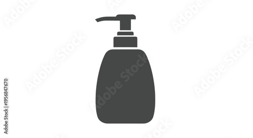 Black Soap Dispenser Bottle with Pump.