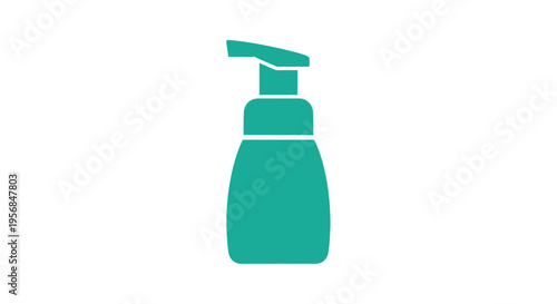 Teal Pump Bottle for Hand Soap.