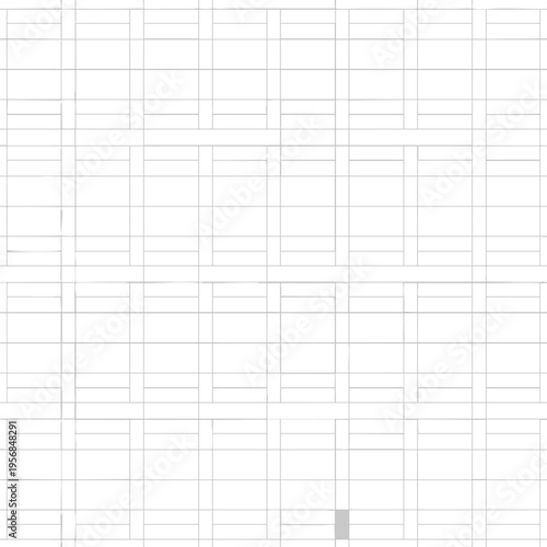 White grid with thin grey lines, forming rectangles and squares