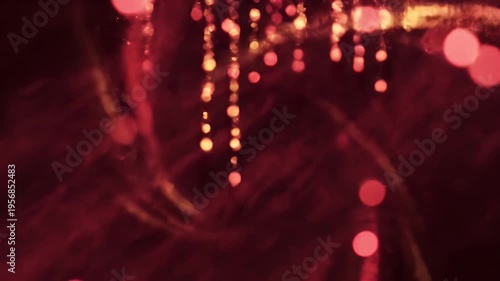 Wallpaper Mural Abstract image of swirling, blurred red orbs on a dark background. Bokeh effect Torontodigital.ca