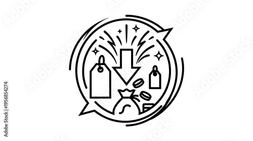 Discount Sale and Savings Concept