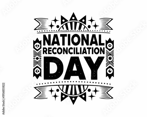 NATIONAL RECONCILIATION DAY vector illustration isolated on white background