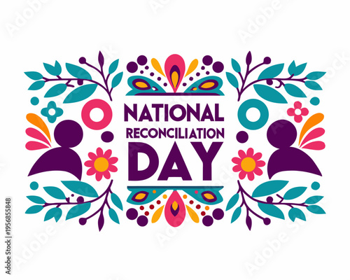 National Reconciliation Day Vector, Harmony, Forgiveness, and Togetherness Design