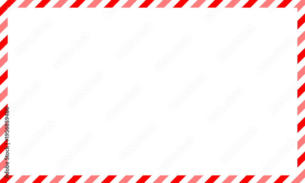 Fototapeta premium red pink stripes frame, valentines day announcement message template, love greetings background