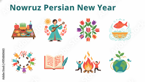 Nowruz Persian New Year Symbols & Traditions - Spring Celebration