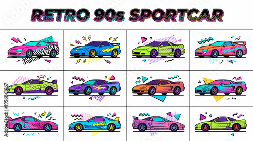 Retro 90s Sportscar Collection