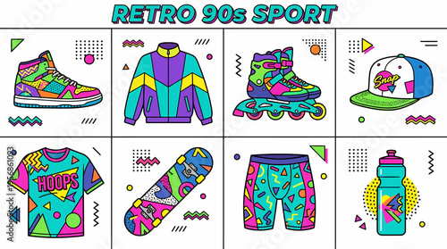 Retro 90s Sportswear and Accessories Collection