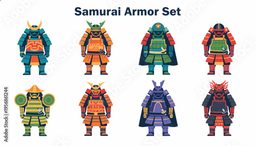 Samurai Armor Set - Colorful Warrior Outfits