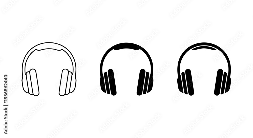 Obraz premium Headphones Simple Design