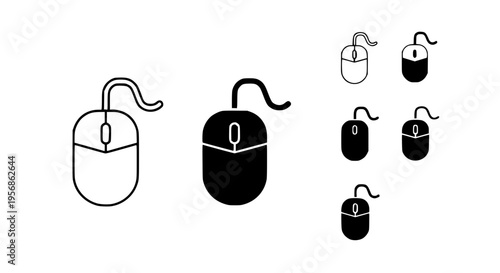 Simple Computer Mouse Icons
