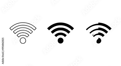 Simple Wireless Signal Icons