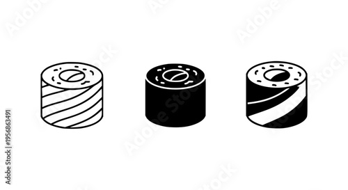 Simple Sushi Rolls Design