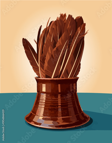 A symbol of creativity, history, and the written word, the feathered quill is a treasure for those who appreciate the power of ink on paper.