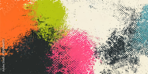 Abstract a vibrant and dynamic splash of mixed colors creates an artistic explosion of energy, perfect for expressing creativity and imagination. with the perfect gradient effects.