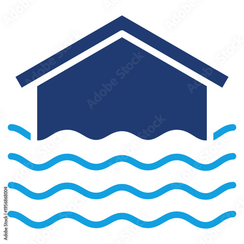 Flood Blue Color Icon