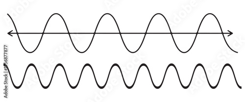 Sine Wave Pattern Vector – Abstract Data Visualization Background for Analytics and Technology Design