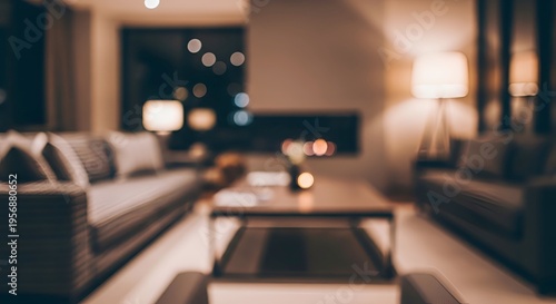 Modern Living Room Interior with Furniture.