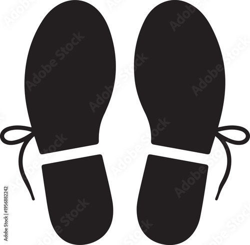 Winter mittens silhouette icon for cold weather clothing and seasonal design