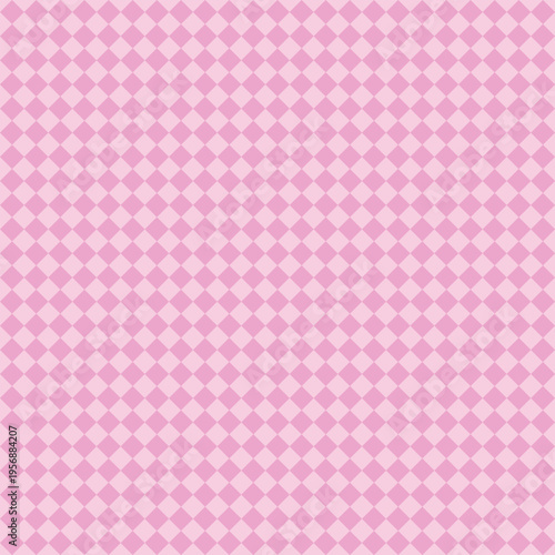 Seamless light pink and pale pink geometric diamond grid pattern. Modern tiling background for wallpaper, packaging, textile, branding, and web design.