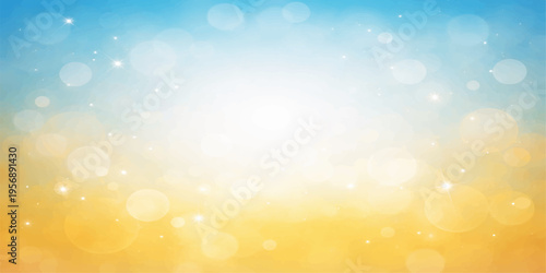 Abstract a dreamy abstract of a blue and yellow gradient background, creating a soft, ethereal feel, perfect for invoking a sense of calm and serenity, this image will captivate with its elegant.