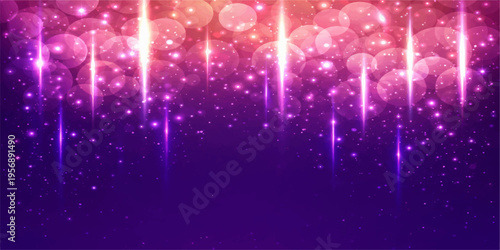 Abstract a mesmerizing display of sparkling lights, shimmering with an ethereal glow in the darkness, it creates a sense of celebration and festive vibes.