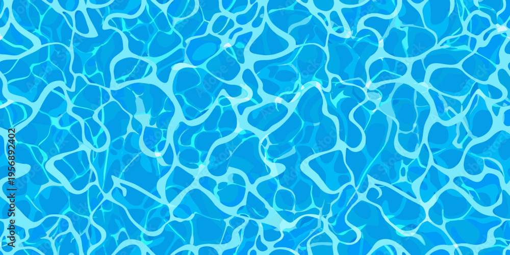 Obraz premium Abstract blue water ripples and waves create a flowing pattern