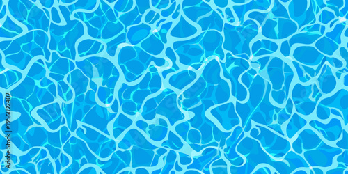 Abstract blue water ripples and waves create a flowing pattern