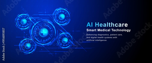 AI Healthcare Technology Medical Data System Digital Health Background