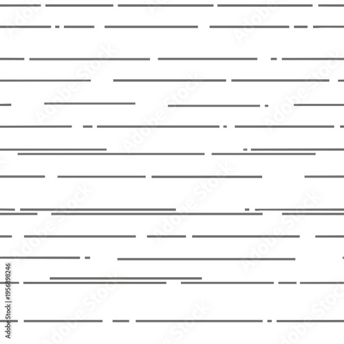 Gray horizontal lines of varying lengths create an abstract, minimalist pattern