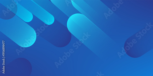 Abstract blue background with diagonal lines. Dynamic shapes composition. Vector illustration
