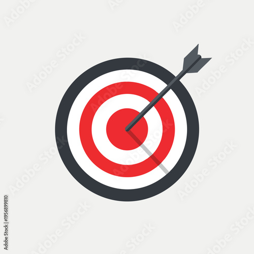 Free Download A stylized dart hits the bullseye on a target, symbolizing success - GFXLoad