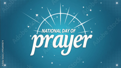 National Day of Prayer vector illustration