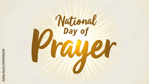 National Day of Prayer vector illustration
