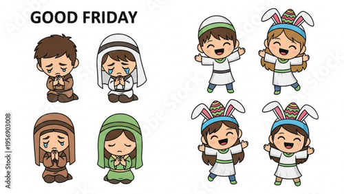 Good Friday and Easter Sunday Comparison