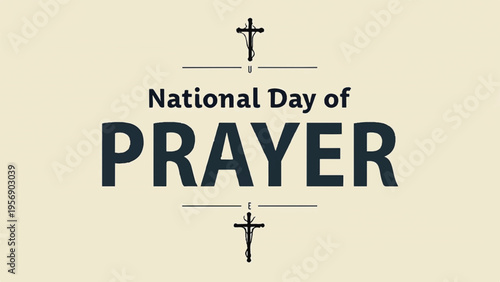National Day of Prayer vector graphic
