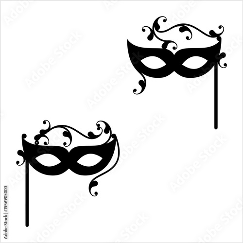 Carnival, Masquerade Mask Icon Design