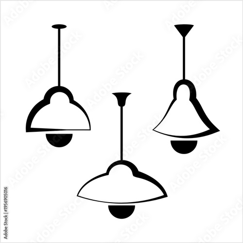 Ceiling Lamp Icon Design