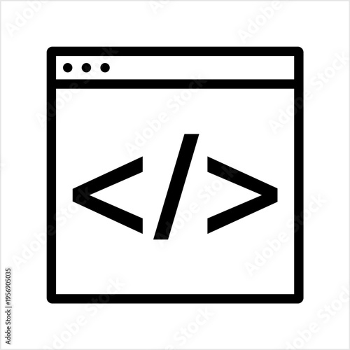 Code Icon, Coding Icon, Software Development Update Tool