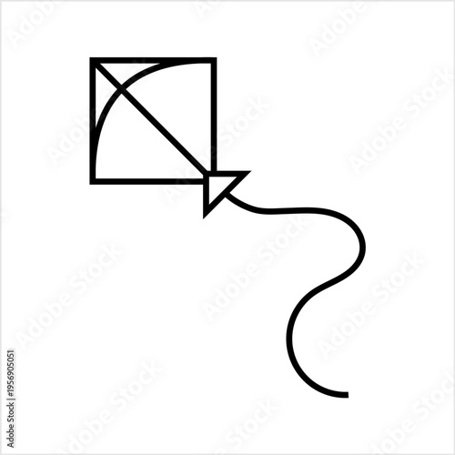 Kite Icon, Flying Kite Icon