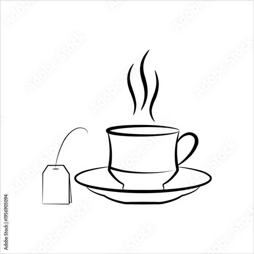 Tea Cup And Tea Bag Icon