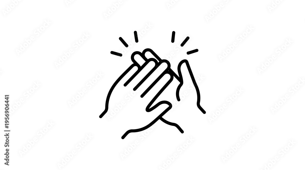 Fototapeta premium Hands Clapping Icon