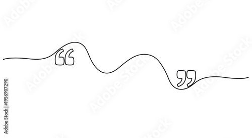 Quotation marks illustration representing speech or text