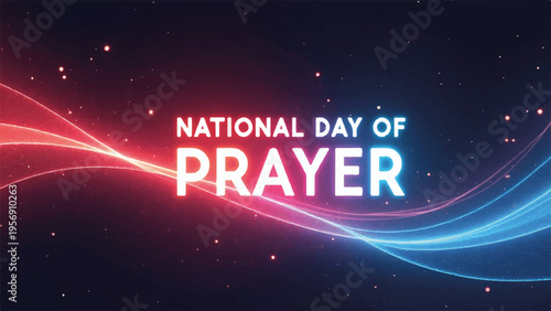 National Day of Prayer banner vector