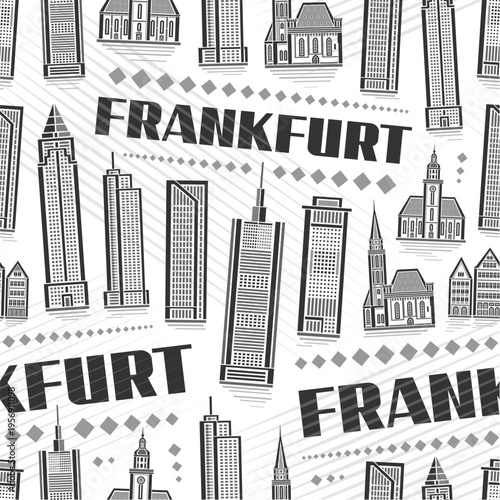 Vector Frankfurt Seamless Pattern