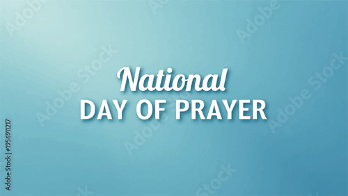 National Day of Prayer banner vector