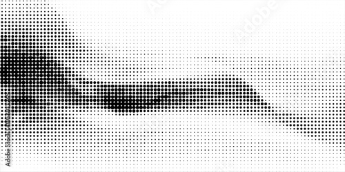 Creative double exposure composition combining an outdoor backyard scene with gardening tools and plants, blended with an abstract halftone wave pattern.