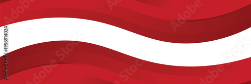 Curved golden yellow wave and a deeper red wavy border, footer vector illustration